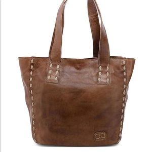 Bed:Stu Stevie Leather Pick Stitch Tote Bag